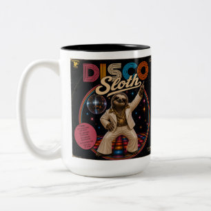 Taza Bicolor Dúo de Perezoso Disco