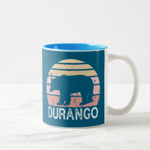 Taza Bicolor Durango Colorado Retro Bear