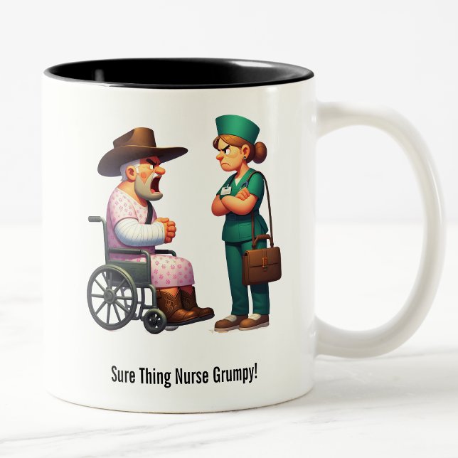 Taza Bicolor Duras clasificaciones de Texas y enfermeras enojad (Subido por el creador)