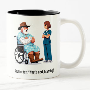 Taza Bicolor Duras clasificaciones de Texas y enfermeras enojad