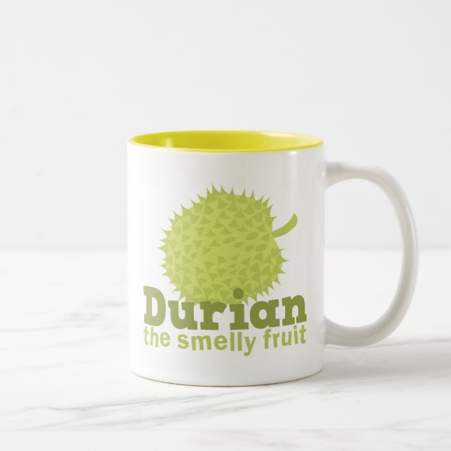 Taza Bicolor Durian la fruta hedionda (Derecha)