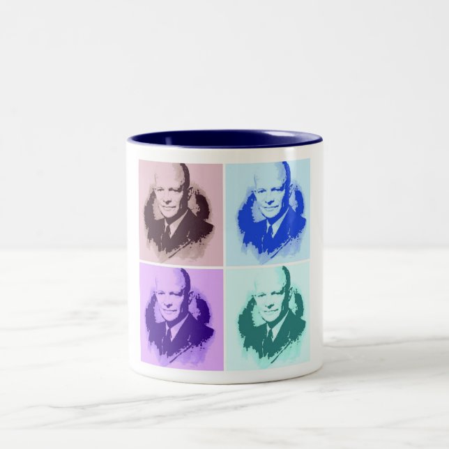 Taza Bicolor Dwight D Eisenhower (Centro)