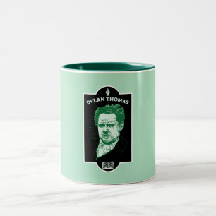 Taza Bicolor Dylan Thomas Welsh Poet