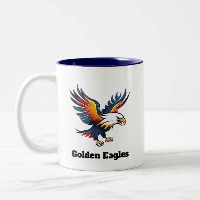 Taza Bicolor Eagles Personalizado Mug (Izquierda)