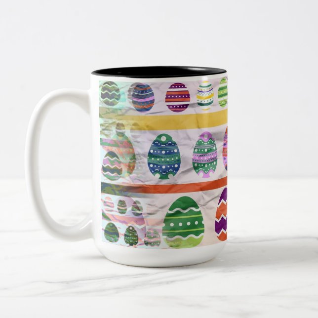 TAZA BICOLOR EASTER EGG PATTERNS (Izquierda)