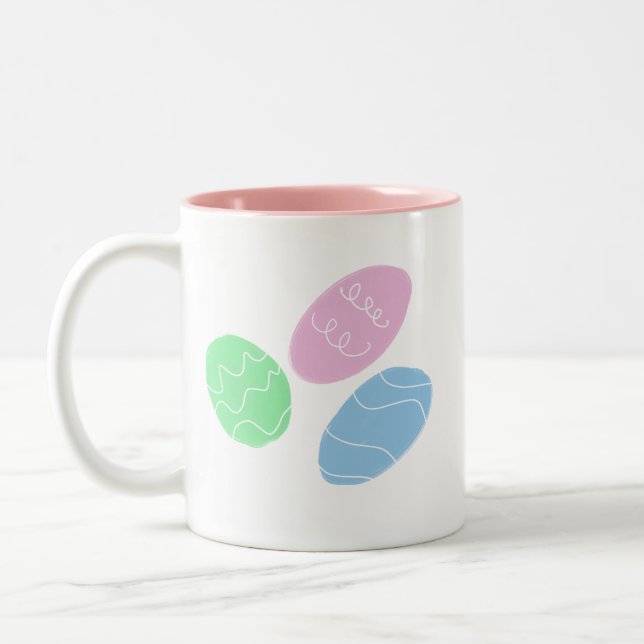Taza Bicolor Easter Eggs Art  (Izquierda)