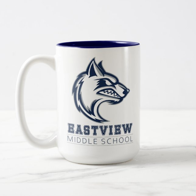 Taza Bicolor Eastview Middle School Coffee Mug (Izquierda)