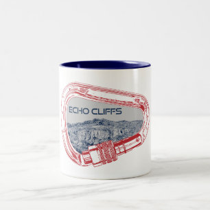 Taza Bicolor Echo Cliffs California Rock Climber Carabiner