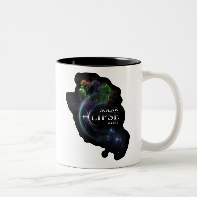 Taza Bicolor Eclipse solar 2017 (Derecha)