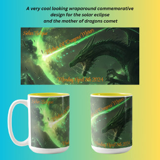 Taza Bicolor Eclipse solar 2024