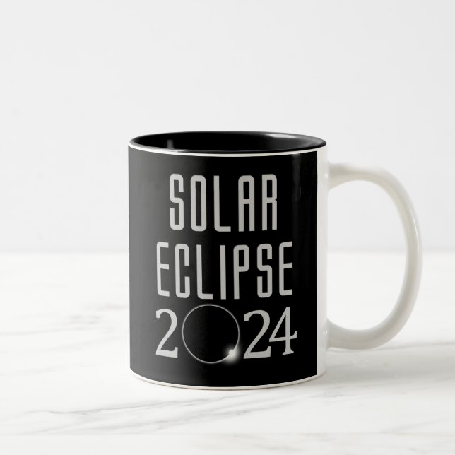 Taza Bicolor Eclipse solar 2024 Mug (Derecha)