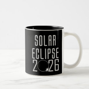 Taza Bicolor Eclipse solar 2026 Mug