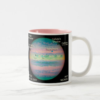 Taza Bicolor Eclipse triple de la NASA Júpiter