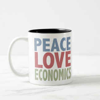 Taza Bicolor Economía del amor de la paz