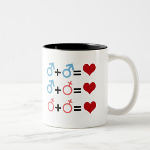 TAZA BICOLOR ECUACIÓN DEL AMOR