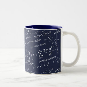 Taza Bicolor Ecuaciones divertidas para profesores de matemátic