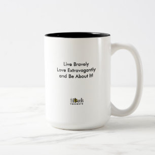 Taza Bicolor Edición de Tad Conner de los pensamientos de