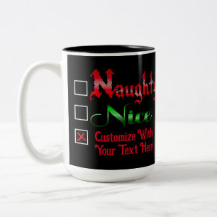 Taza Bicolor Edición De Texto Personalizado Ridícula O Bonita