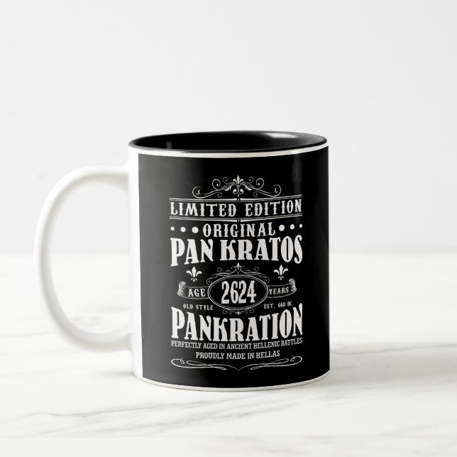 Taza Bicolor Edición Limitada Pan Kratos 2624 años Pankration (Izquierda)