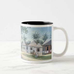 Taza Bicolor Edificios del misionario, St Johns, Antigua (w/c y