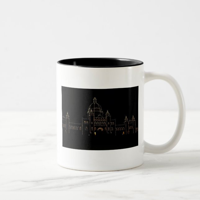 Taza Bicolor Edificios del parlamento en la noche (Derecha)