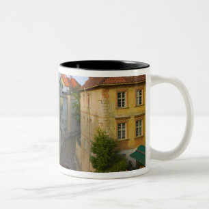 Taza Bicolor Edificios históricos con canal, Praga, República C
