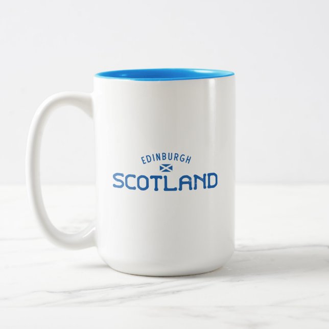 Taza Bicolor Edimburgo, Escocia, con problemas (Izquierda)