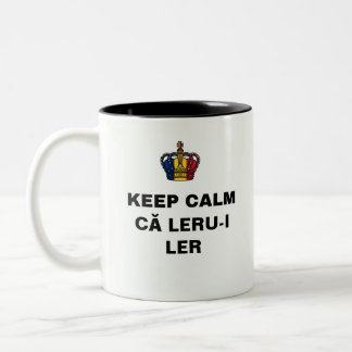 Taza Bicolor editable MANTÉN LA CALMA ca LERU-I LER