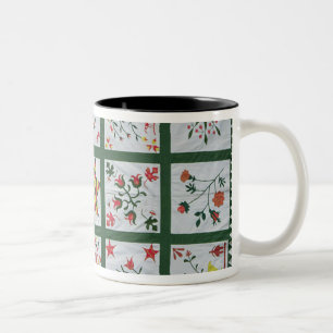 Taza Bicolor Edredón con las flores de la estación, 1844 del