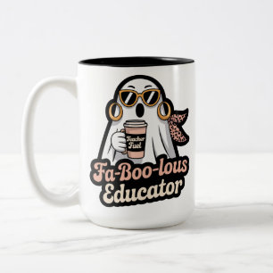 Taza Bicolor Educador Fa-Boo-lous Fantasma Maestro Combustible 