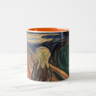 Taza Bicolor Edvard Munch clásico la pintura del grito