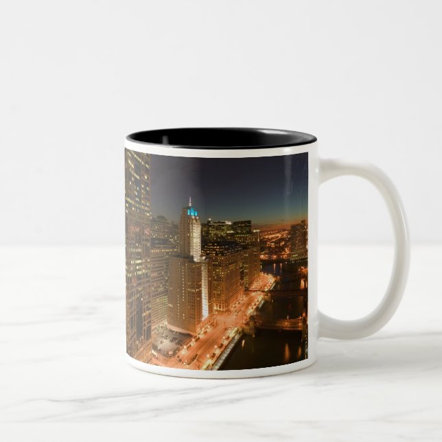 Taza Bicolor EE.UU., Illinois, Chicago: El bucle: Edificios (Derecha)