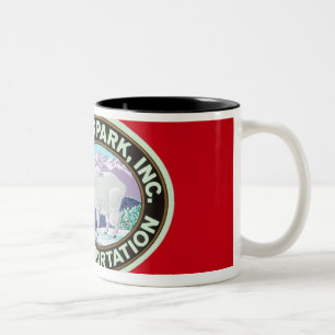 Taza Bicolor EE. UU., Montana, Parque Nacional Glaciar, Vintage