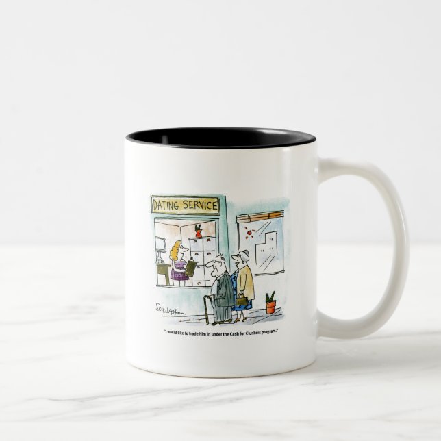Taza Bicolor Efectivo para los payasos (Derecha)