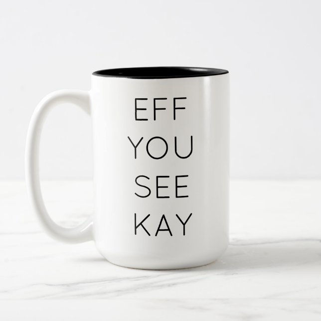 TAZA BICOLOR EFF VES KAY (Izquierda)