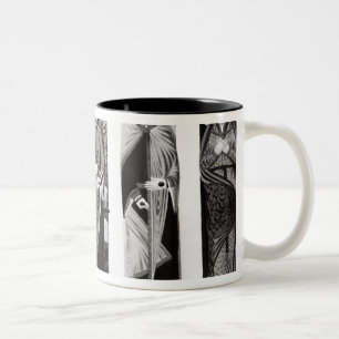 Taza Bicolor Efigies de Henry II Eleanor de Aquitania