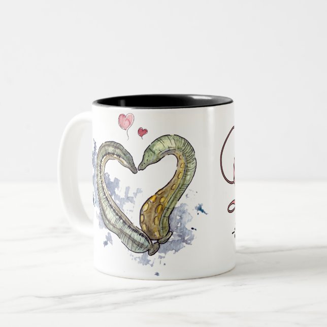 Taza Bicolor Egelliebe la taza! (Anverso izquierdo)