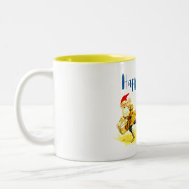 Taza Bicolor Egg Theif Vintage Funny Jenny Nyström Easter
