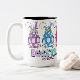Taza Bicolor Eggstra Special Easter Bunny Eggs Colorful Kids Gr