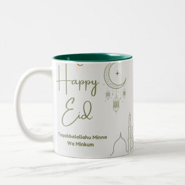 Taza Bicolor eid mubarak mug (Izquierda)