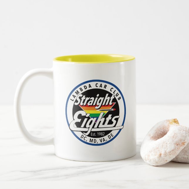 Taza Bicolor Eights/LCCI Coffee Mug (Con donut)