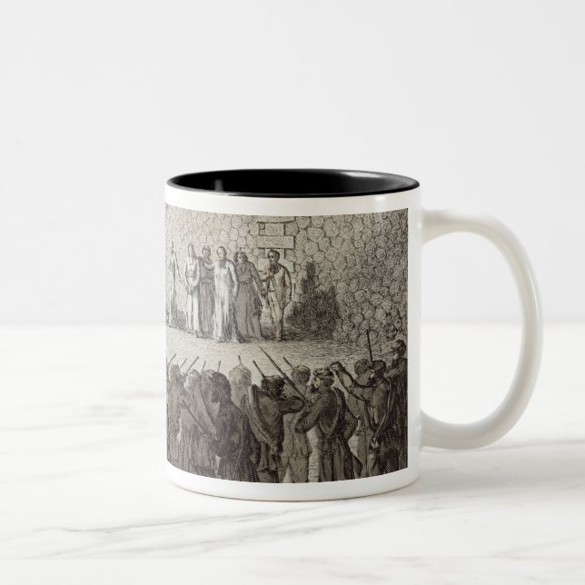 Taza Bicolor Ejecución de rehenes durante la comuna, 1871 (Derecha)