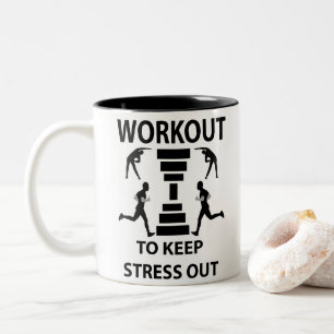 Taza Bicolor Ejercicio de Fitness Gimnasio