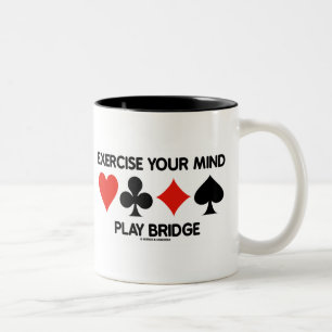 Taza Bicolor Ejercite su puente del juego de la mente (cuatro