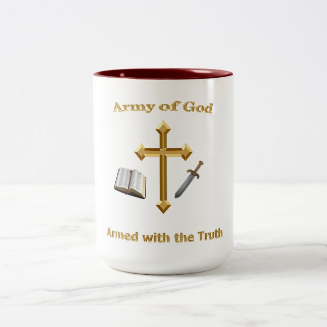 Taza Bicolor Ejército De Dios (Centro)