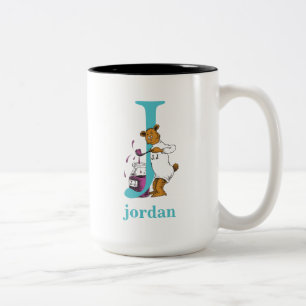 Taza Bicolor El ABC de Dr. Seuss: Letra J - Verde azulado   Agr