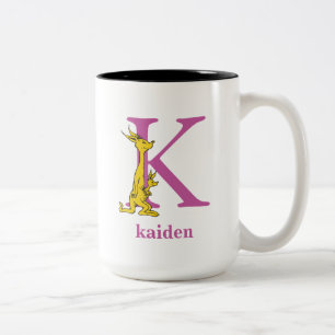 Taza Bicolor El ABC de Dr. Seuss: Letra K - Morado Agrega tu