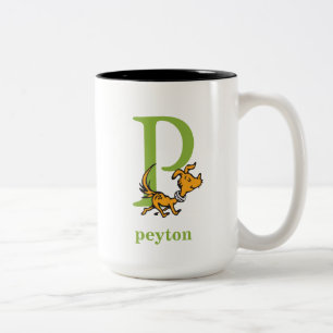 Taza Bicolor El ABC de Dr. Seuss: Letra P - Verde   Agrega tu n