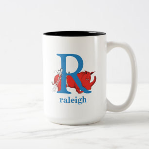 Taza Bicolor El ABC de Dr. Seuss: Letra R - Azul Agrega tu no
