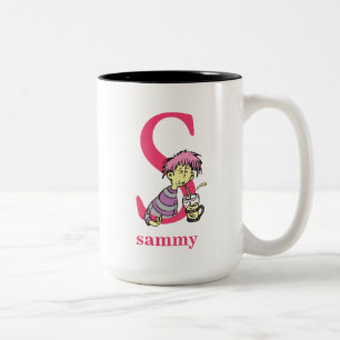 Taza Bicolor El ABC de Dr. Seuss: Letra S - Rosa Agrega tu no